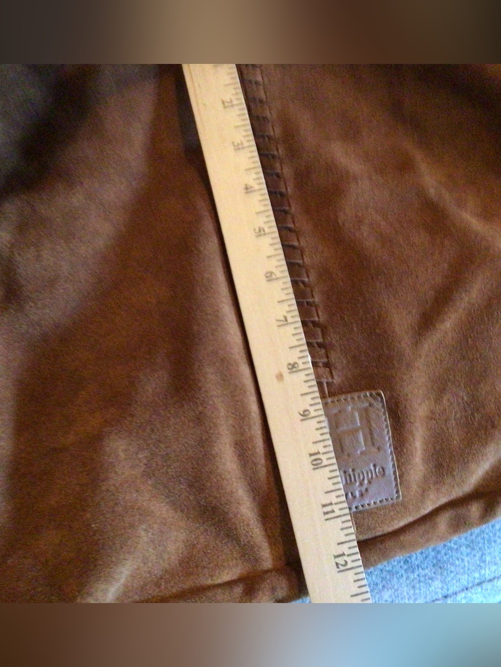 Haute Hippie / Chestnut Brown Slouchy Suede Festival Hobo Bag - NWT - Picture 13 of 14